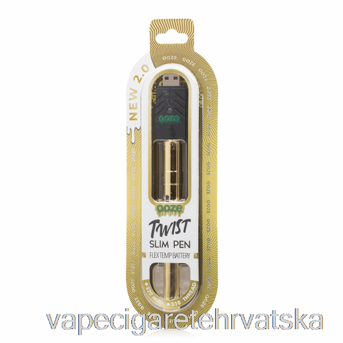 Vape Cigarete Ooze Slim Twist Pen 2.0 Flex Temp Baterija Lucky Gold